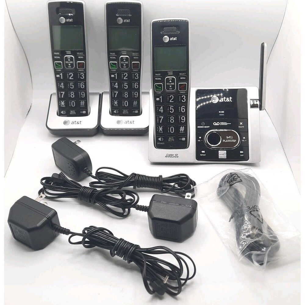 AT&T CL82413 DECT 6 (3) Handset Cordless Answering System Caller ID / Waiting